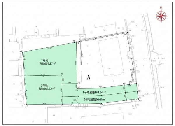 奈良市平松5丁目 売土地(1号地)