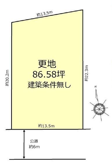 奈良市六条緑町１丁目の土地