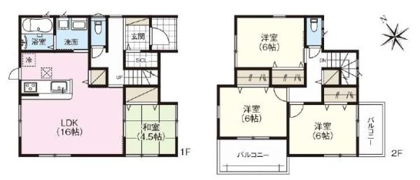 奈良市第6五条畑2棟販売　（2号棟）
