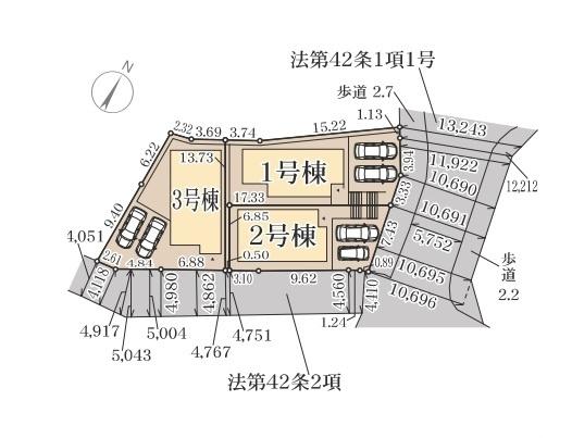 奈良三碓1丁目全3棟(1号棟)