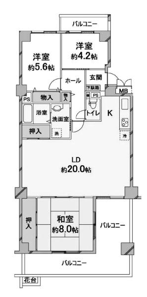学園西ロイヤルマンションＢ棟