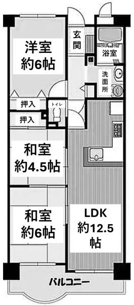 美加の台南海アーバンコンフォート弐番館(間取り)