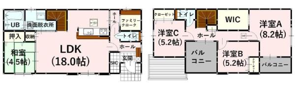 よかタウンH大津町灰塚1期1号棟