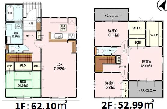 よかタウン南区富合町志々水2期1号棟