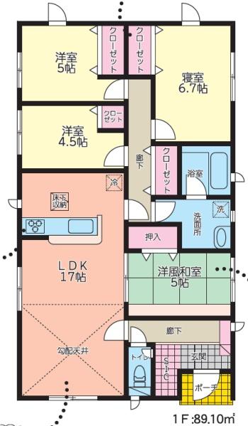 クレイドルガーデン西区中島町第五4号棟