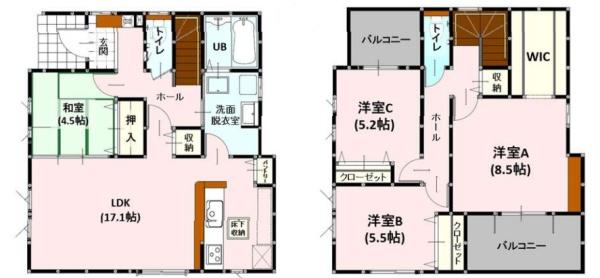 よかタウン中央区帯山5丁目1期1号棟