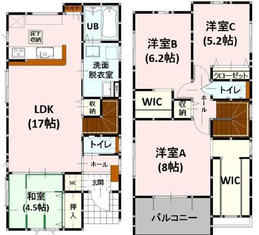 よかタウンK東区画図町下無田4期6号棟