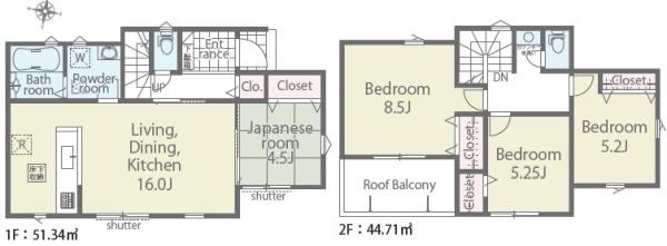 リナージュ北区八景水谷3丁目第1期2号棟