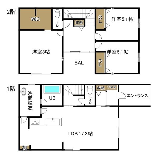 四日市市蒔田2丁目新築戸建　1号地
