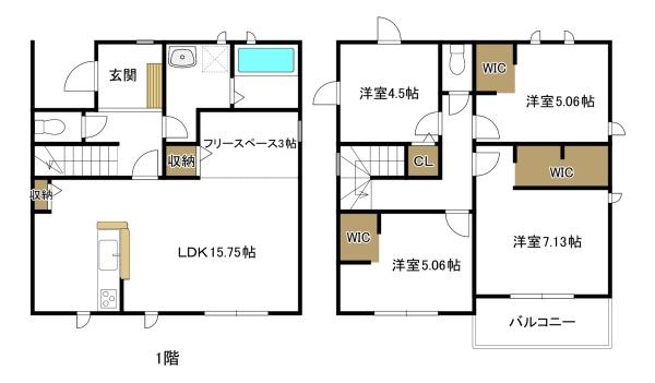 いなべ市大安町中央ヶ丘２丁目の新築一戸建