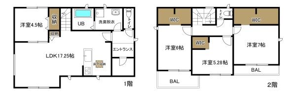 四日市市新正4丁目1号棟　新築戸建て