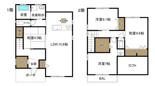 プレサンスアージュ四日市東富田町　新築一戸建