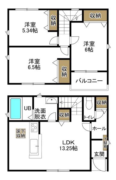 四日市市富田一色町2号棟　新築戸建
