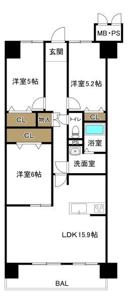 スペリア桑名一番館　908