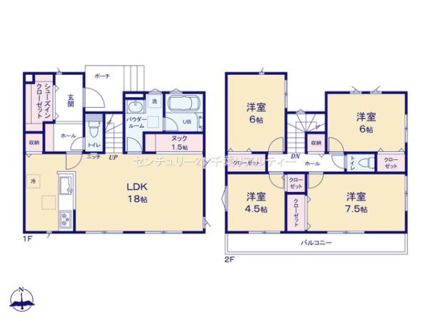 鎌ケ谷市東道野辺２丁目　1号棟