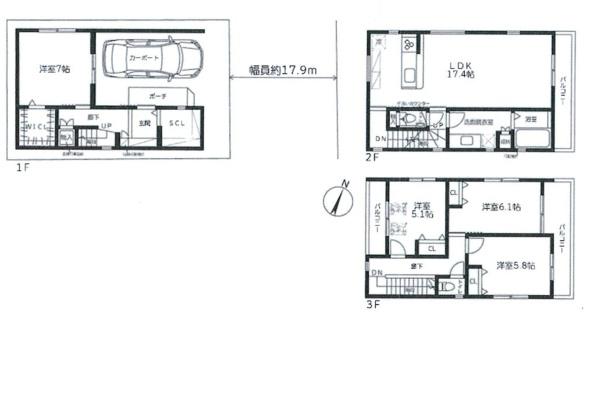 中央区神若通（阪急春日野道）新築戸建