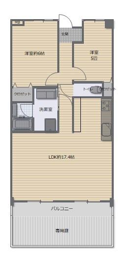 ペルル伏見桃山(間取り)