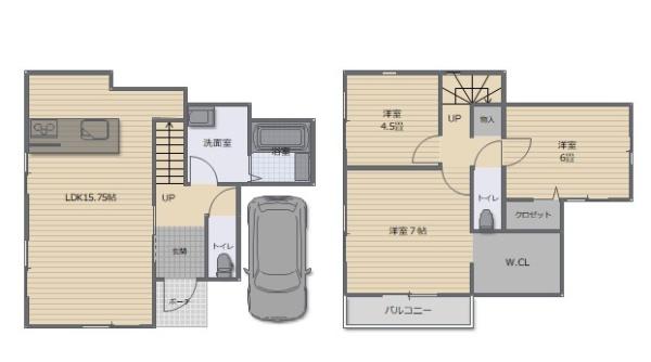 京都市山科区西野楳本町の新築一戸建