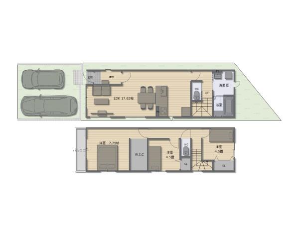 京都市伏見区深草大亀谷万帖敷町の新築一戸建