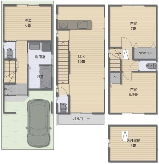京都市伏見区深草墨染町の新築一戸建