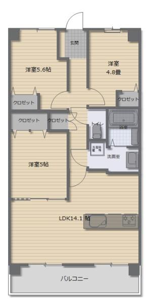 ディオ・フェルティ丹波橋左芳館(間取り)