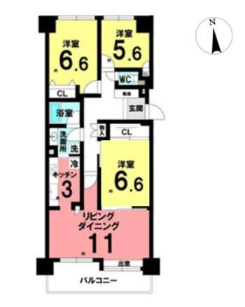 野村三好ケ丘ヒルズ四番館705号室