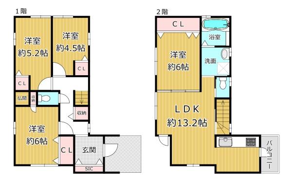 大阪市平野区瓜破３丁目の中古一戸建て