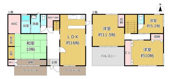 八尾市楽音寺５丁目の中古一戸建て