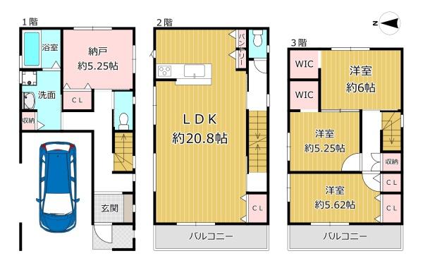 八尾市上之島町南５丁目の新築一戸建