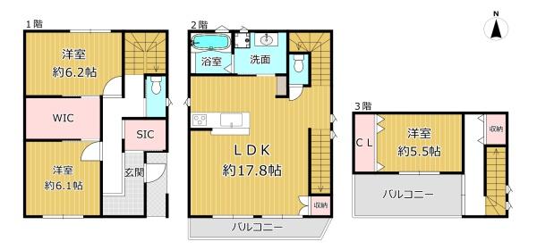 大阪市平野区西脇１丁目の中古一戸建
