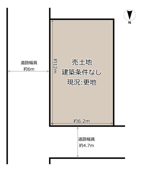 八尾市南本町６丁目の土地