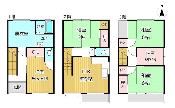 大阪市平野区平野東１丁目の中古一戸建て