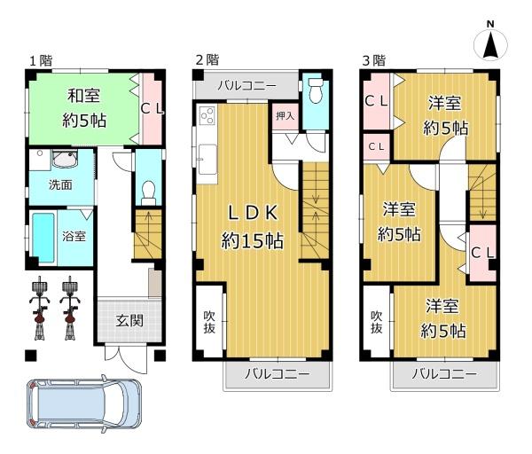 大阪市平野区加美北３丁目の中古一戸建