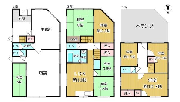 八尾市北本町３丁目の中古一戸建て