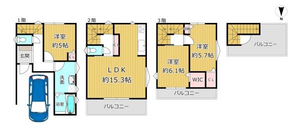 八尾市本町２丁目の新築一戸建