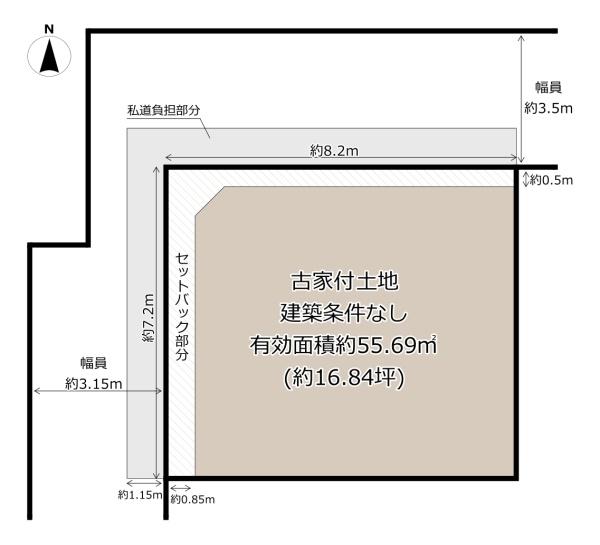 大阪市平野区加美鞍作２丁目の土地