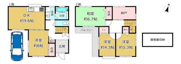 八尾市二俣３丁目の中古一戸建