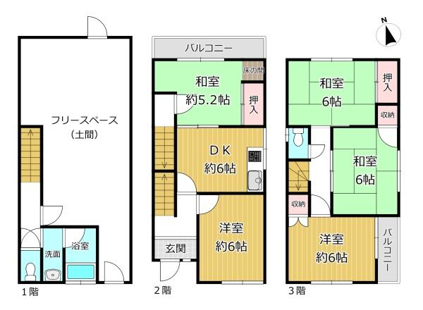 大阪市平野区加美正覚寺１丁目の中古一戸建