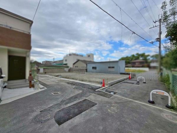 八尾市福万寺町4丁目の土地(前面道路含む現地写真)