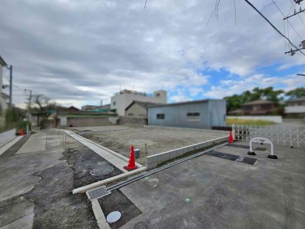 八尾市福万寺町4丁目の土地(前面道路含む現地写真)