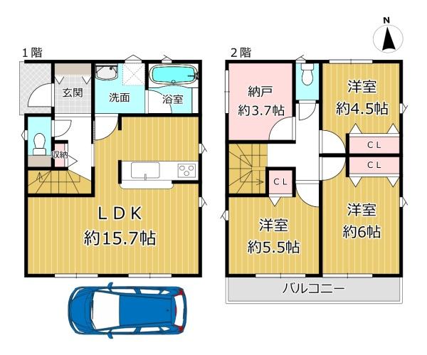 八尾市竹渕５丁目の新築一戸建