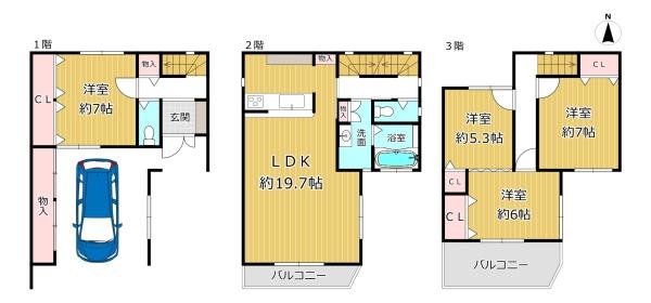 大阪市平野区長吉長原西２丁目の中古一戸建