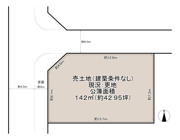 八尾市中田５丁目の売土地