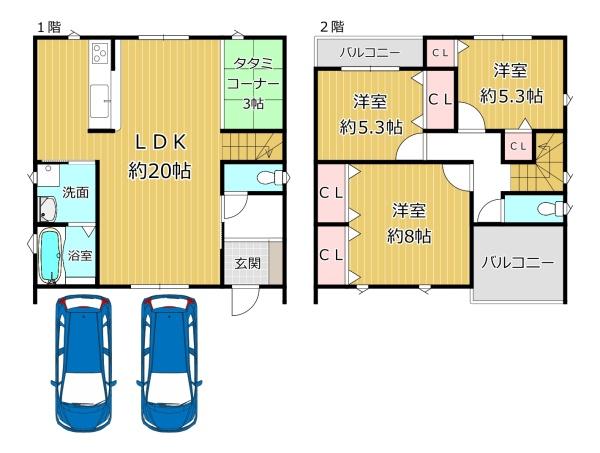 八尾市八尾木3丁目の新築一戸建