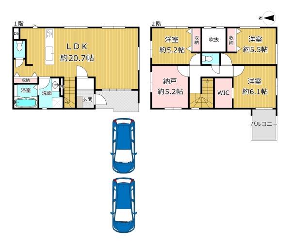 大阪市平野区瓜破西２丁目の新築一戸建