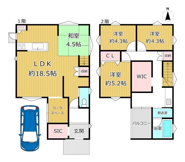 八尾市八尾木東３丁目の中古一戸建