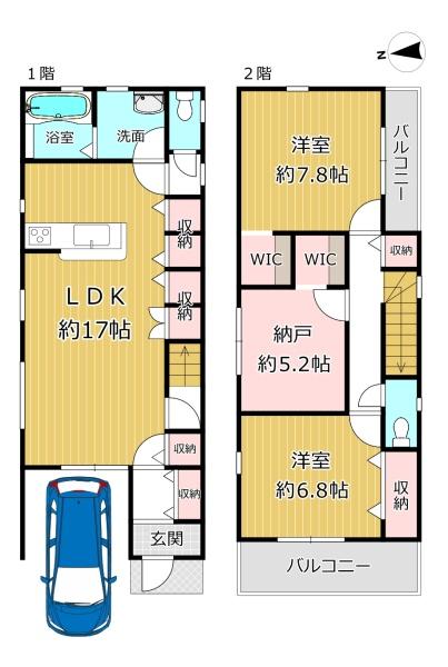 大阪市平野区平野市町３丁目の新築一戸建