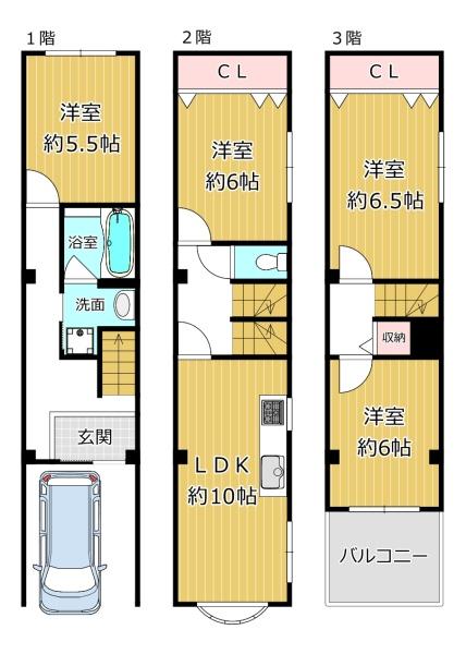 大阪市平野区流町３丁目の中古一戸建て