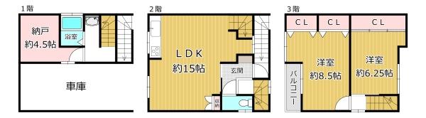 大阪市平野区加美北１丁目の中古一戸建て