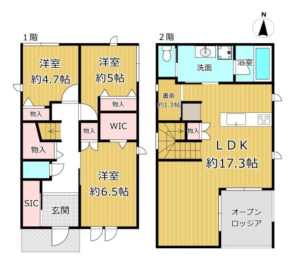 八尾市八尾木５丁目の中古一戸建